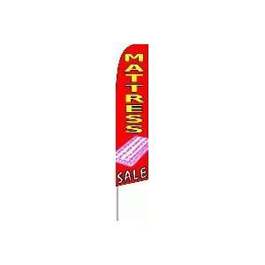  Mattress Sale w/ Image Feather Flag (11.5 x 2.5 Feet 