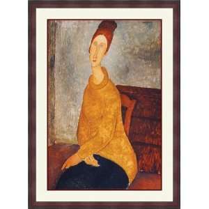  Jeanne Hebuterne in a Yellow Sweater by Amedeo 