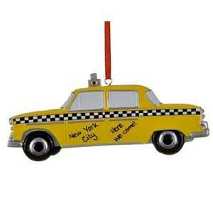  Personalized Taxi Christmas Ornament
