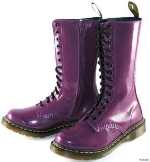 NEW Doc Dr. Martens 1B99 GRAPE Purple 14i Zip Boots UK 7 US 9  
