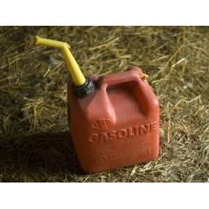 Plastic Gasoline Can at a Farm in Greenleaf, Kansas Photographic 