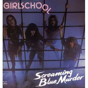  Girlschool Screaming Blue Murder Poster Album Flat 1982 