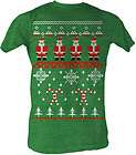 Santas Ugly Christmas Sweater T Shirt New