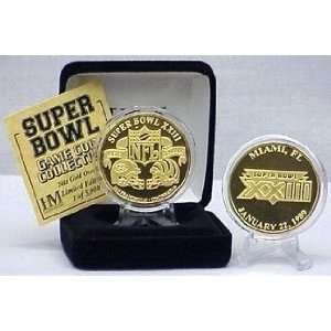   49ers 24kt Gold Super Bowl XXIII Flip Coin