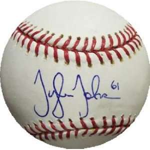  Tyler Johnson autographed Baseball