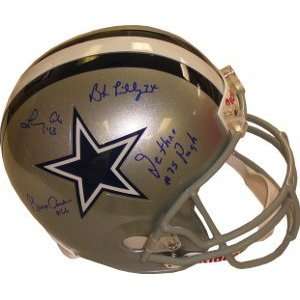  Jethro Pugh Autographed Helmet   Replica Sports 
