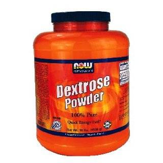 NOW Foods   Dextrose Powder 100% Pure Quick Energy Fuel   10 lbs 