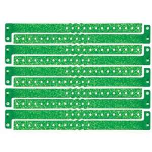 Plastic Sparkle Wristbands (green) Party Accessory (1 count) (100/Box 