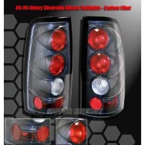 Chevy Silverado Tail Lights Carbon Fiber Altezza Taillights 2003 2004 