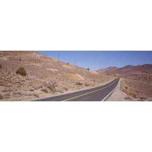 Two Lane Highway Passing through Mountains, Nevada, USA Photographic 