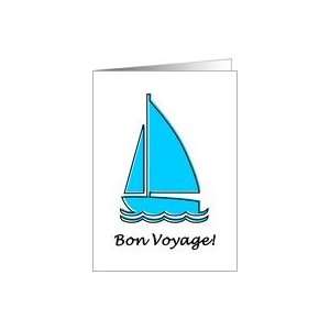  bon voyage  oddRex sail boat Card Health & Personal 