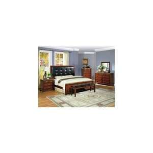  Samuel 6 Piece Bedroom Suite in Red Mahogany Finish by 