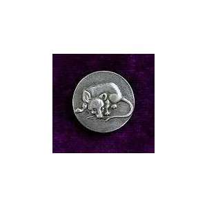  Rat or Mouse Pewter Buttons (Card of 4) 7/8 Everything 