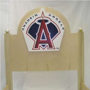  Los Angeles Angels Headboard Size Twin, Finish Natural 