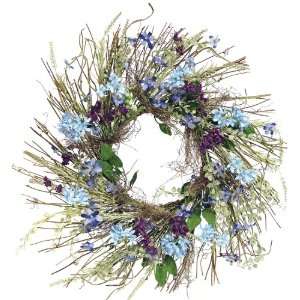  Melrose Wispy Twig Lilic Wreath, 22 Inch