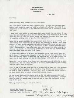 Dwight Eisenhower Typed Letter Signed to Kay Summersby w/ handwritten 