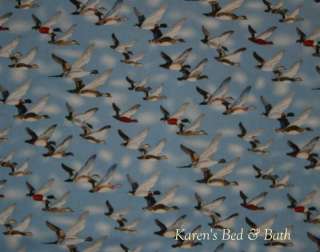 Duck Migration Ducks Flying Blue Sky Bird Hunting Curtain Valance NEW 