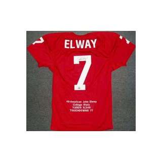  John Elway Stanford Cardinal Autographed Red Mesh Jersey 