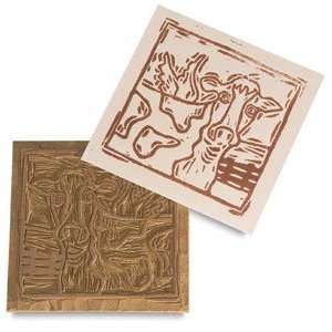    Cut Linoleum   6 x 8, Linoleum, Pkg of 12 Arts, Crafts & Sewing