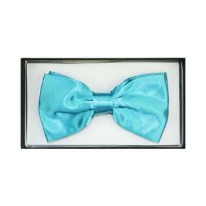  Turquoise Solid Color Bow Tie
