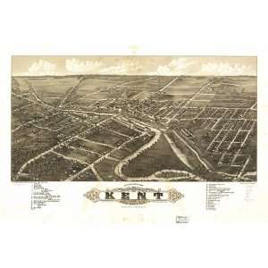 Panoramic Map Panoramic view of the city of Kent, Portage County, Ohio 