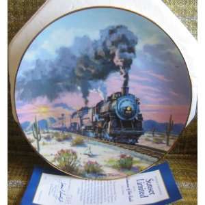  Sunset Limited Collector Plate From the Romance of the 