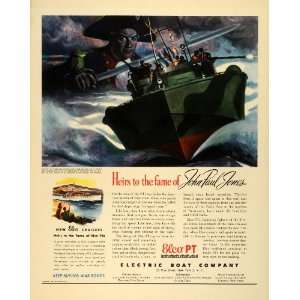   Ship John Paul Jones Sailor Naval   Original Print Ad
