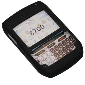  Blackberry 8700 Crystal Protective Case Rubberized (Black 