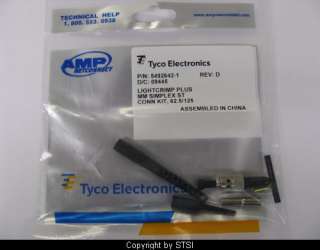 Tyco 5492642 1 Lightcrimp ST MM Fiber Connector ~STSI  