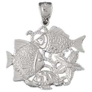   Fish, Coral, Turtle, and Starfish 4.1   Gram(s) CleverSilver Jewelry