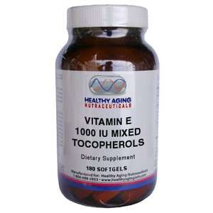   Aging Nutraceuticals Vitamin E 1000 Iu Mixed Tocopherols 180 Softgels