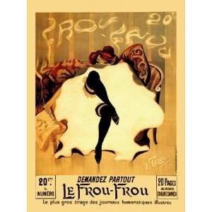  Lady Le Frou Frou Humour Newspaper France French 24 X 34 
