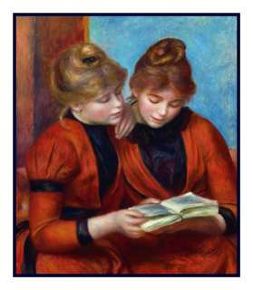Impressionist Renoir The Two Sisters Counted Cross Stitch Chart  