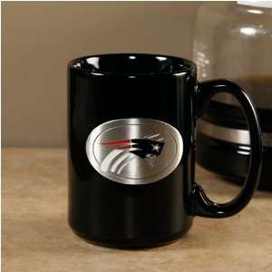  New England Patriots Black Ceramic Mug