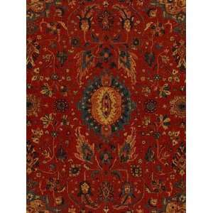   Sch 172790 Jahanara Carpet   Turkish Red Fabric Arts, Crafts & Sewing