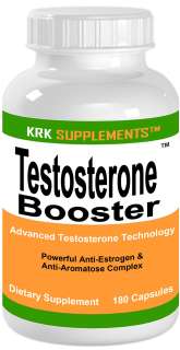 Testosterone Booster 180 caps Chrysin Tribulus Terrestris KRK 