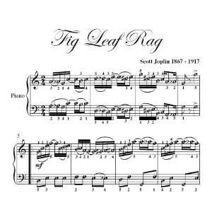   Fig Leaf Rag Scott Joplin Easy Piano Sheet Music Scott Joplin Books