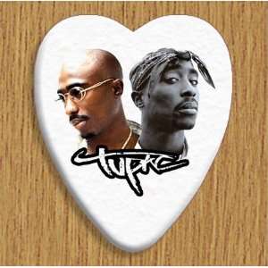  2pac Tupac 5 X Bass Guitar Picks Both Sides Printed 