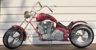 PRIVATE COLLECTORS ITEM ONE OF A KIND DADDYS Toy WIRE ART MOTORCYCLE 