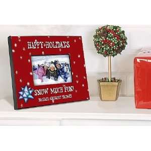  Personalized Red Holiday Picture Frame