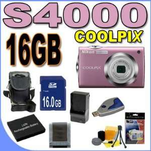  Nikon Coolpix S4000 12 MP Digital Camera w/4x Optical VR 