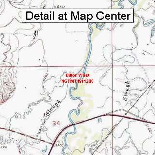  USGS Topographic Quadrangle Map   Dillon West, Montana 