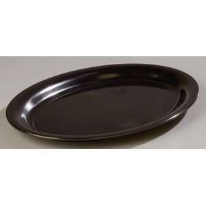   Black Carlisle 43840 21 x 15 Oval Catering Platter