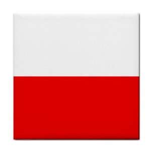 Poland Flag Tile Trivet