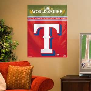 Texas Rangers 2011 American League Champions27 x 37 Vertical Banner 