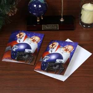 NCAA Texas Christian Horned Frogs (TCU) 12 Pack Single Santa Painting 