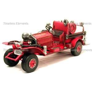    Big 1920 Ahrens Fox Fire Engine Truck Model