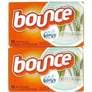  Bounce With Fresh Scent Dryer Sheets, Meadows & Rain, 105 
