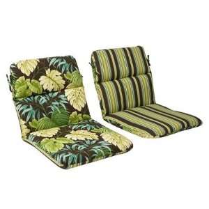   Chair Cushion Fabric Color Tropique Peridot, Size 42.5 x 21 x 3