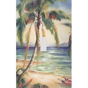  Tropical Island Palm Decorative Switchplate Cover